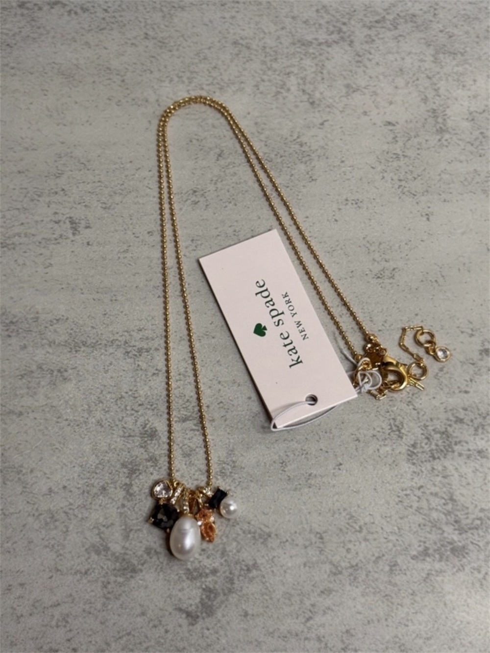 Kate Spade Little Gems Necklace in Neutral